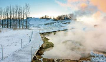 IJslandse natuurelementen en lichtspel-rondreis