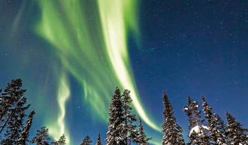 A guest in Lapland's gold mining village