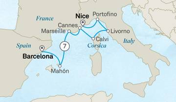 8 Days French & Italian Riviera, incl. Barcelona and Nice