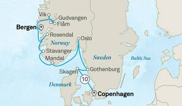 Les merveilles nordiques et les fjords de Norvège