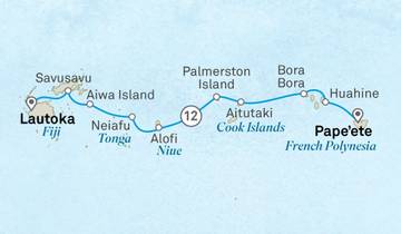 12 Days in South Pacific, incl. Fiji and French Polynesia