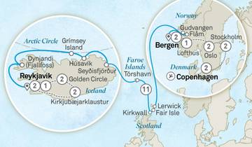 Ultimate Journey: Scandinavia, Norway and Iceland Explorer - Cruise & Land Journey