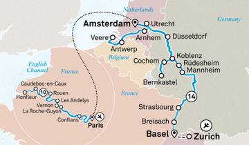 Europas Kernland 2025|2026 - 25 Tage (von Zürich bis Paris)