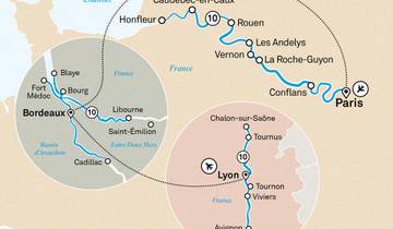 Spectacular South of France , Beautiful Bordeaux & Gems of the Seine 2025 - 31 Days (from Paris to Lyon) Tour