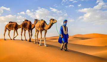 Circuit privé de 3 jours dans le désert du Sahara au départ de Marrakech avec promenade à dos de chameau et campement de luxe circuit