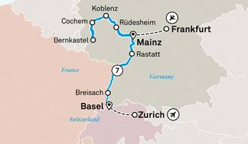 Charming Castles & Vineyards of the Rhine & Moselle 2026 - 8 Days (from Frankfurt-am-Main to Zurich)