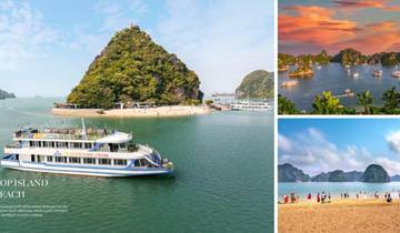 Hanoi : Excursion d\'une journée dans la baie d\'Halong avec transfert express depuis Hanoi, grotte - île - baignade - kayak et déjeuner | Baie d\'Halong, Vietnam circuit