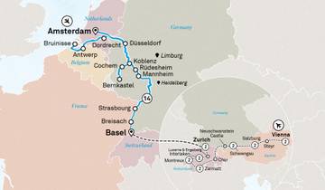 Rhin et Moselle romantiques avec la Suisse et l'Autriche 2026 - 29 jours (from Amsterdam to Vienne)