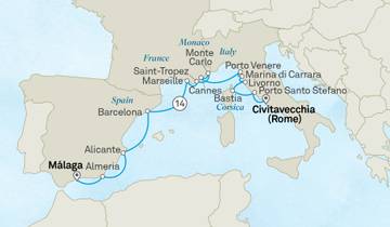 Mittelmeer-Odyssee: Spanien, Italien und die Côte d'Azur