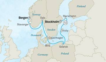 Trésors de la Baltique : De la Norvège à Stockholm
