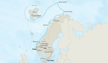 Découverte de la Scandinavie et des merveilles de l'Arctique - Croisière et voyage terrestre