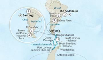 Ultimate Journey: Patagonia, Argentina, Brazil & Antarctica - Cruise & Land Journey 2028