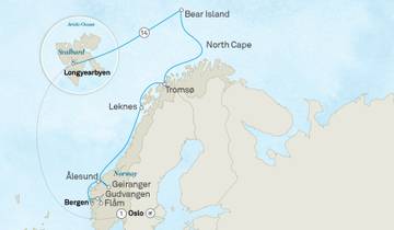 Fjords norvégiens, faune et flore du Svalbard et de l'Arctique