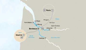 Beautiful Bordeaux with Paris & Madrid