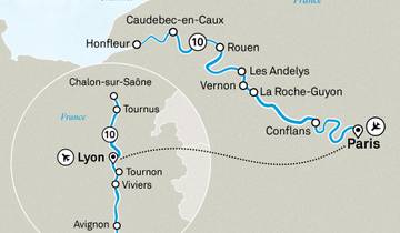 Normandie & joyaux de la Seine & spectaculaire Sud de la France 2026 - 21 jours (from Paris to Lyon)