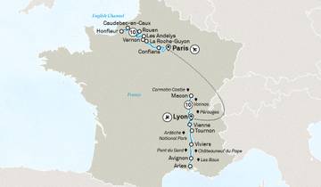 Normandie & joyaux de la Seine & spectaculaire Sud de la France 2026 - 21 jours (from Paris to Lyon)