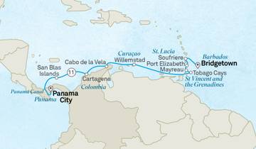 Pristine Islands of the Caribbean & the Panama Canal (from Bridgetown to Panama City)