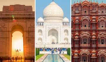 Circuito Descubrimiento del Triángulo de Oro con el Taj Mahal, las Grandes Fortalezas y los Palacios Reales por Delhi, Agra y Jaipur
