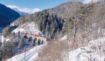 Liens gris de la Bernina et du Glacier Express