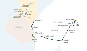 Safari, Seychelles et Océan Indien 2028 - 20 jours