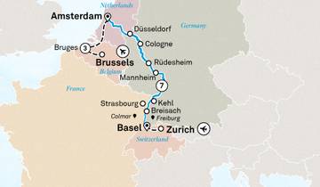Rhine Christmas Markets with Bruges 2027 - 11 Days (from Zurich to Bruges)