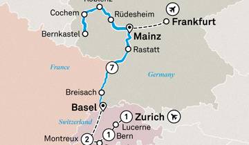 Charming Castles & Vineyards of the Rhine & Moselle with Switzerland 2027
