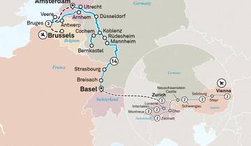 Romantic Rhine & Moselle with Bruges & Wonders of Switzerland & Austria 2027 - 32 Days (from Brussels to Vienna)