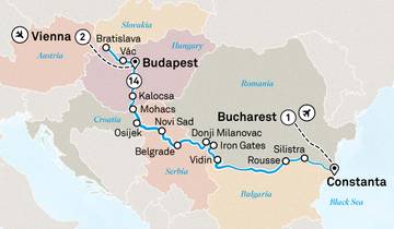 Die untere Donau mit Wien 18 Tage Rundreise