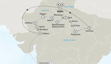 Gems of India Scenic Club Departure