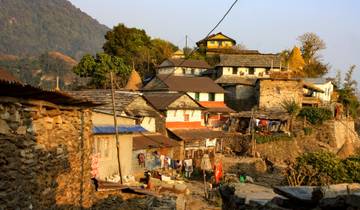 Authentieke dorpstrekking in Nepal-rondreis