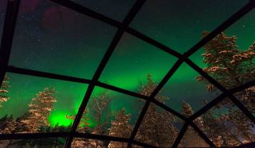 Spend the night in a small glass igloo