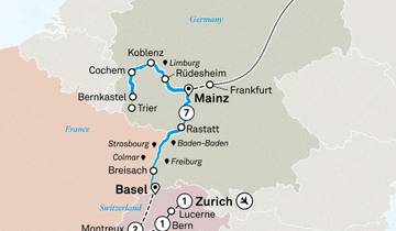 Châteaux et vignobles du Rhin et de la Moselle avec Berlin 2027 - 15 jours (from Berlin to Zurich)