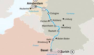 Rhine Highlights with Amsterdam 2027 - 10 Days (from Amsterdam to Zurich)