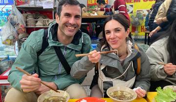 Visite guidée de la cuisine de rue de Hanoi (voyage privé) circuit