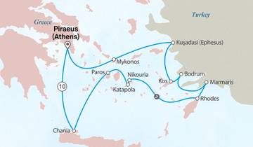Merveilles des îles grecques et de la Riviera égéenne