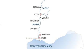 Circuito Arte e Historia por el Ródano (crucero puerto a puerto)