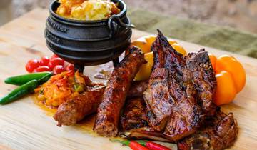 Circuito 3 días: la mejor experiencia gastronómica africana en Ciudad del Cabo; tirolina en Ciudad del Cabo al pie de la Montaña de la Mesa y crucero por Ciudad del Cabo al atardecer con champán.