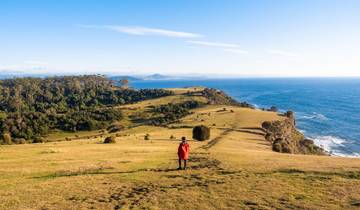 Marche sur l'île Maria en Tasmanie (Porté)