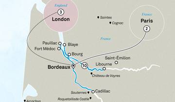 Bordeaux avec Paris et Londres 2027 circuit