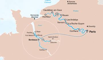Normandie, joyaux de la Seine et Bordeaux 2027 - 21 jours (from Paris to Bordeaux) circuit
