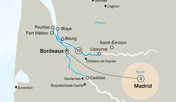 Schöner Bordeaux mit Madrid Rundreise