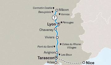 Tastes of the Rhone – A Culinary Cruise 2027 - 8 Days (from Nice to Lyon) Tour