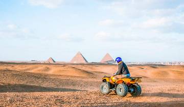 Quad Bike aux Pyramides de Gizeh au coucher du soleil circuit