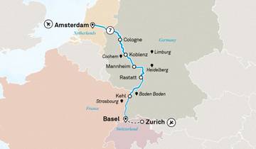 Rijn Hoogtepunten 2026 - 8 Dagen (14 bestemmingen)-rondreis