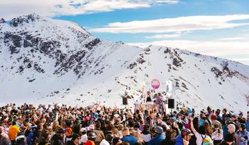 Skifahren in Neuseeland (mit Schneemaschine)