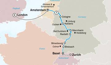 Rhine Highlights with London 2027 - 11 Days (from Zurich to London) Tour