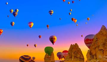 2 jours en Cappadoce au départ d\'Istanbul avec hôtel troglodyte + montgolfière optionnelle circuit