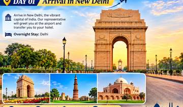 Reise durch das Goldene Dreieck Indiens und nach Kerala mit Hausboot (Auswahl an 3★-, 4★- und 5★-Hotels) Rundreise