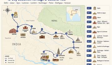 Buddhistische Rundreise mit dem Goldenen Dreieck – 13 Tage (Auswahl an 3★-, 4★- und 5★-Hotels) Rundreise
