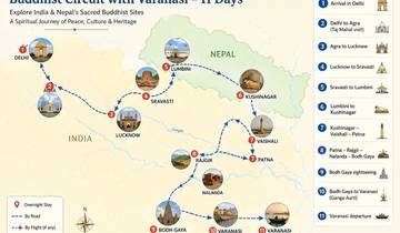 Buddhistische Rundreise mit Varanasi, Indien – 11 Tage (Auswahl an 3★-, 4★- und 5★-Hotels) Rundreise